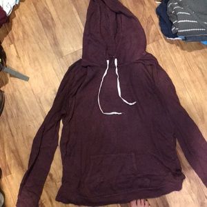 Brandy Melville Knit Hooded Long Sleeve